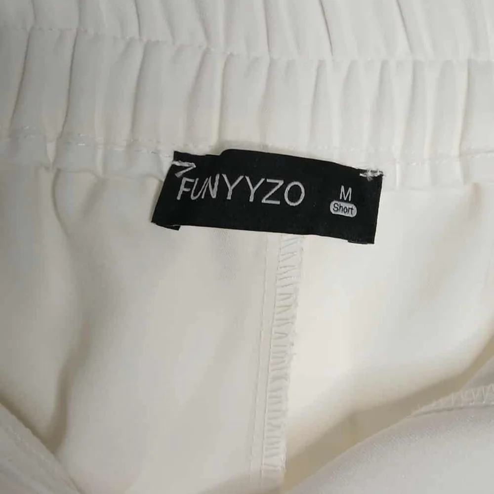 Elegant White Wide Leg Women's Pants - Picture 2 of 4